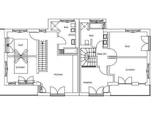 Fertighaus Vitalhaus Breitbrunn von Regnauer Hausbau Schlüsselfertig ab 416455€,  Grundriss 1