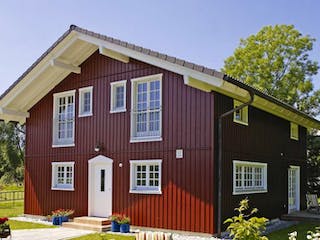 Fertighaus Vitalhaus Eva von Regnauer Hausbau Schlüsselfertig ab 569075€,  Außenansicht 2