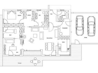 Fertighaus Vitalhaus Klosterberg von Regnauer Hausbau, Bungalow Grundriss 1