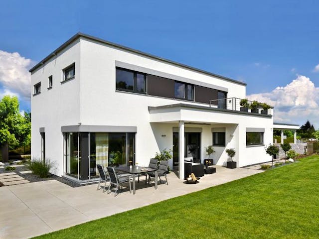 Fertighaus Vitalhaus Schwabach von Regnauer Hausbau Schlüsselfertig ab 671745€, Cubushaus Außenansicht 1