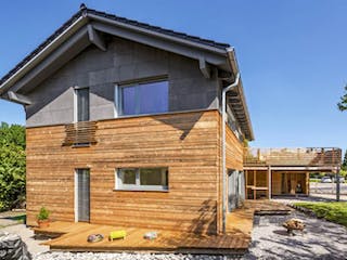 Fertighaus Vitalhaus Waakirchen von Regnauer Hausbau Schlüsselfertig ab 619130€, Außenansicht 1