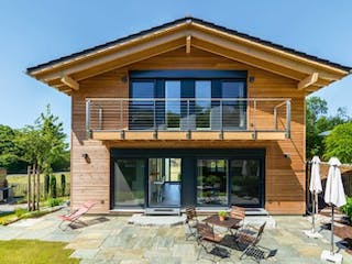 Fertighaus Vitalhaus Wendelstein von Regnauer Hausbau,  Außenansicht 1