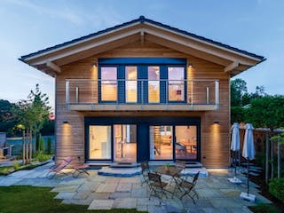 Fertighaus Vitalhaus Wendelstein von Regnauer Hausbau,  Außenansicht 2