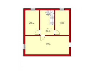 Massivhaus Würzburg 137 von PRO-IM Neo, Grundriss 1