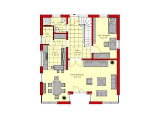 Massivhaus Würzburg 155 von PRO-IM Neo, Stadtvilla Grundriss 2