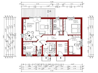 Massivhaus Zweifamilienhaus 143 von Grundsteinhaus Schlüsselfertig ab 277800€, Grundriss 2