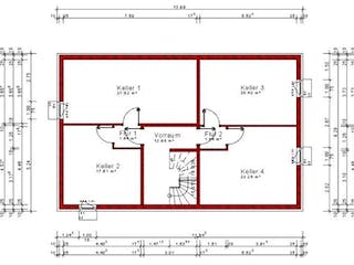 Massivhaus Zweifamilienhaus 143 von Grundsteinhaus Schlüsselfertig ab 277800€, Grundriss 1