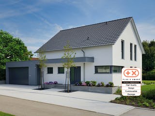 Fertighaus MH LIFE von WEISS Holzhaus Schlüsselfertig ab 418844€, Satteldach-Klassiker Außenansicht 2