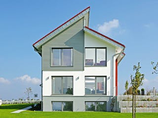 Fertighaus MH STYLE von WEISS Holzhaus Schlüsselfertig ab 609419€, Pultdachhaus Außenansicht 4