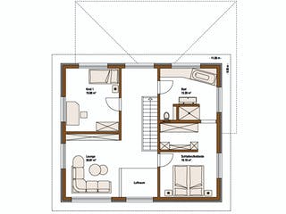 Fertighaus MH Ulm von WEISS Holzhaus Schlüsselfertig ab 520403€, Satteldach-Klassiker Grundriss 2