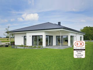 Fertighaus MH VITA von WEISS Holzhaus Schlüsselfertig ab 663300€, Bungalow Außenansicht 4