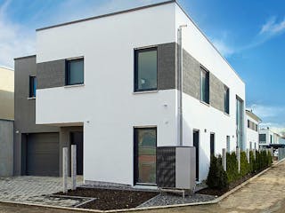 Massivhaus Bauhaus Eberhardt von MYMassivhaus, Cubushaus Außenansicht 3