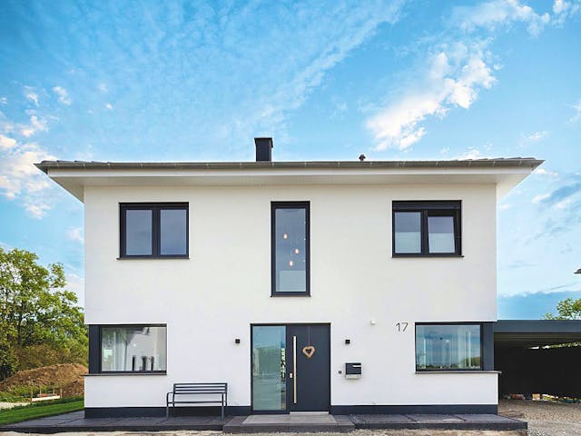 Massivhaus Stadtvilla Pils von MYMassivhaus, Stadtvilla Außenansicht 1
