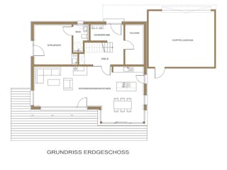 Fertighaus Haus Feldblick von Naturholzhaus Bayern, Satteldach-Klassiker Grundriss 1