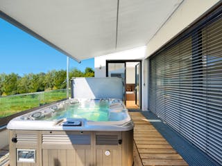 Fertighaus Haus Reichenbach von Naturholzhaus Bayern, Cubushaus Außenansicht 4