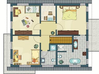 Fertighaus MH Hannover - NEO 300 von FingerHaus Schlüsselfertig ab 423200€, Satteldach-Klassiker Grundriss 2