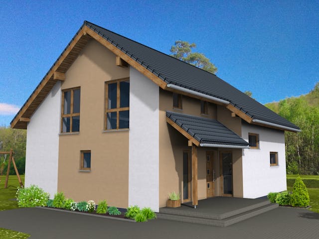 Fertighaus New Edition 179 von Suckfüll Energiesparhaus Schlüsselfertig ab 451350€, Satteldach-Klassiker Außenansicht 1 Fertighaus New Edition 179 von Suckfüll Energiesparhaus Schlüsselfertig ab 451350€, Satteldach-Klassiker Außenansicht 1