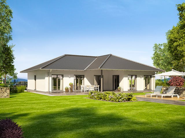 Fertighaus NIVO 140W von FingerHaus Schlüsselfertig ab 384066€, Bungalow Außenansicht 1 Fertighaus NIVO 140W von FingerHaus Schlüsselfertig ab 384066€, Bungalow Außenansicht 1