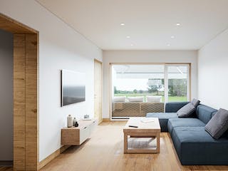 Fertighaus Duomod 63 von NOVA TEQ - Wolf Bauservice Schlüsselfertig ab 135800€, Bungalow Innenansicht 1