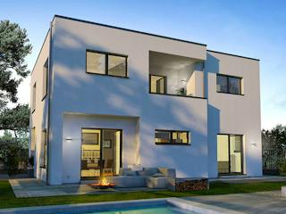Fertighaus Black Label 20 von OKAL Haus Schlüsselfertig ab 563900€, Cubushaus Außenansicht 1