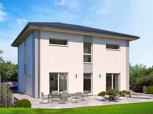 Fertighaus Stadtvilla 16 von OKAL Haus Schlüsselfertig ab 483900€, Stadtvilla Außenansicht 1