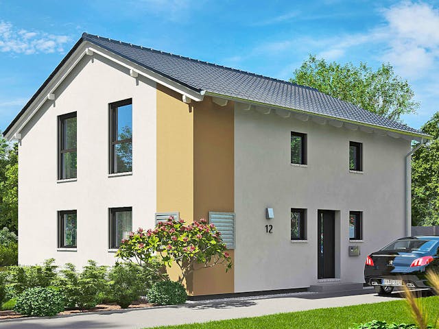 Fertighaus Oslo von Fingerhut Haus Schlüsselfertig ab 403506€, Satteldach-Klassiker Außenansicht 1