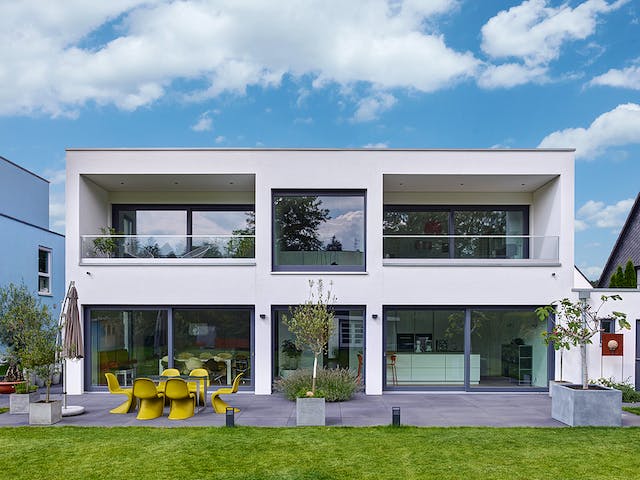 Fertighaus Stadtvilla Cube von petershaus, Stadtvilla Außenansicht 2