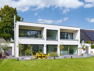 Fertighaus Stadtvilla Cube von petershaus, Stadtvilla Außenansicht 3