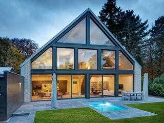 Fertighaus Lichthaus von petershaus, Satteldach-Klassiker Außenansicht 3