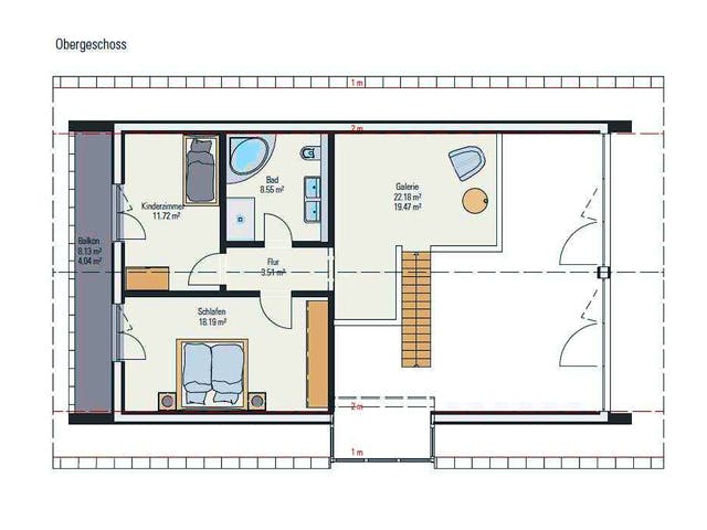 Fertighaus Lichthaus von petershaus, Satteldach-Klassiker Grundriss 2
