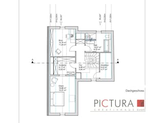 Massivhaus Zweifamilienhaus mit Dachterrasse von PICTURA creativhaus Schlüsselfertig ab 760000€, Grundriss 3