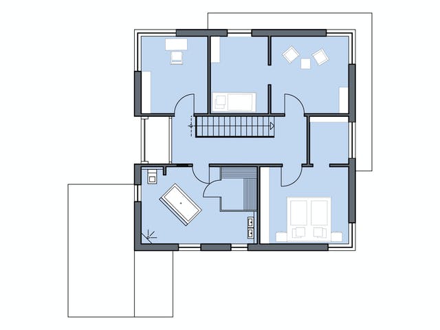 Massivhaus Freiberger von Plan-Concept Massivhaus, Stadtvilla Grundriss 2