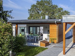 Massivhaus Glasmacher von Plan-Concept Massivhaus, Bungalow Außenansicht 2