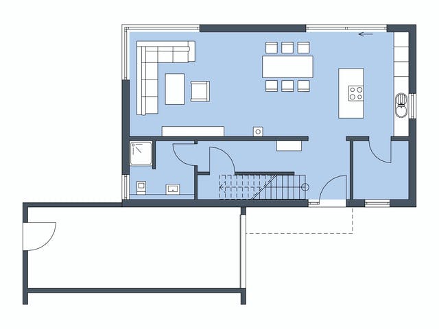 Massivhaus Poschmann von Plan-Concept Massivhaus, Cubushaus Grundriss 1