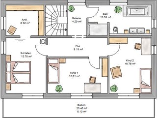 Fertighaus Pulthaus 169 von Suckfüll Energiesparhaus Schlüsselfertig ab 472388€, Pultdachhaus Grundriss 2