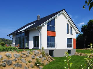 Fertighaus Elarie von Fingerhut Haus Schlüsselfertig ab 470303€, Satteldach-Klassiker Außenansicht 3