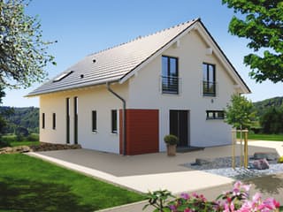 Fertighaus Elarie von Fingerhut Haus Schlüsselfertig ab 470303€, Satteldach-Klassiker Außenansicht 1