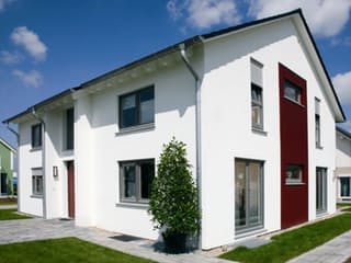 Fertighaus Erlangen von Fingerhut Haus Schlüsselfertig ab 548910€, Satteldach-Klassiker Außenansicht 2