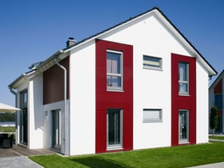 Fertighaus Erlangen von Fingerhut Haus Schlüsselfertig ab 548910€, Satteldach-Klassiker Außenansicht 3