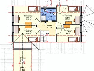 Fertighaus Sentempa von Fingerhut Haus Schlüsselfertig ab 462035€, Satteldach-Klassiker Grundriss 2