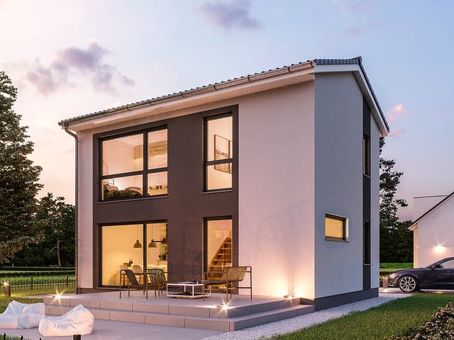 Massivhaus Minimassiv-Haus Fehmarn von ROTH-MASSIVHAUS Schlüsselfertig ab 229200€, Satteldach-Klassiker Außenansicht 1 Massivhaus Minimassiv-Haus Fehmarn von ROTH-MASSIVHAUS Schlüsselfertig ab 229200€, Satteldach-Klassiker Außenansicht 1