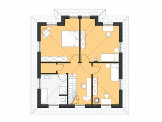 Massivhaus Stadtvilla Lugana von ROTH-MASSIVHAUS Schlüsselfertig ab 341500€, Stadtvilla Grundriss 2