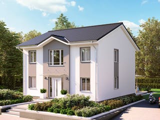 Massivhaus Stadtvilla Modena von ROTH-MASSIVHAUS Schlüsselfertig ab 365300€, Stadtvilla Außenansicht 2