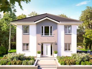 Massivhaus Stadtvilla Modena von ROTH MASSIVHAUS Schlüsselfertig ab 398100€, Stadtvilla Außenansicht 3