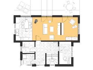 Massivhaus Pultus von ROTH-MASSIVHAUS Schlüsselfertig ab 325800€, Pultdachhaus Grundriss 1