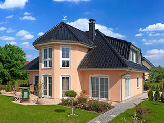 Massivhaus Turmhaus 152 von ROTH-MASSIVHAUS Schlüsselfertig ab 339900€, Stadtvilla Außenansicht 1