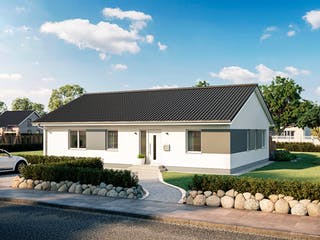 Massivhaus Bungalow Usedom von ROTH-MASSIVHAUS Schlüsselfertig ab 341000€, Bungalow Außenansicht 2