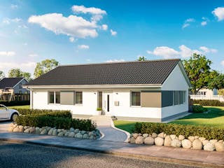 Massivhaus Bungalow Usedom von ROTH MASSIVHAUS Schlüsselfertig ab 374900€, Bungalow Außenansicht 2