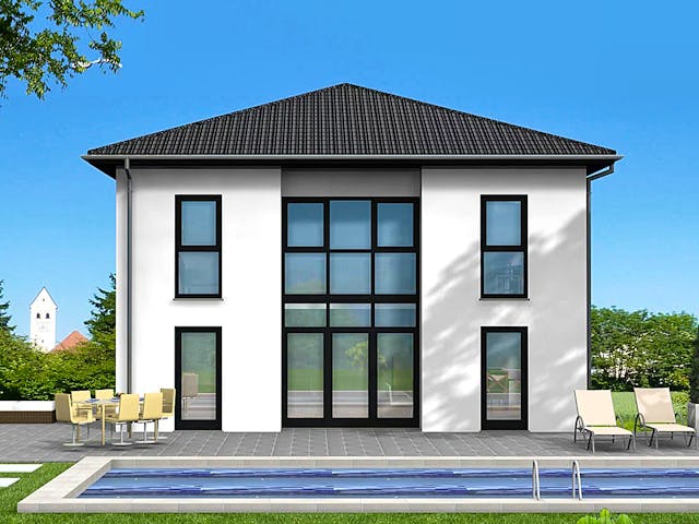 Massivhaus Stadtvilla TOP-Line 8 von Schneider Massivhaus, Stadtvilla Außenansicht 1