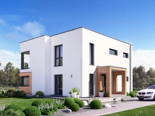 Fertighaus Selection-E-175 E5 von SCHWABENHAUS Schlüsselfertig ab 419935€, Cubushaus Außenansicht 2